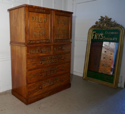 fig 4. A Victorian Blonde Mahogany Press, Advertising Shop Display