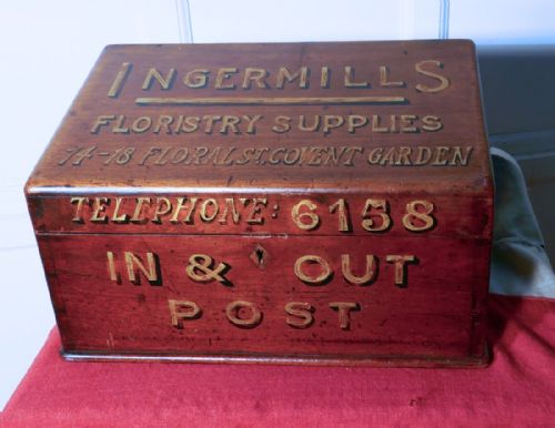 A Charming Victorian Mahogany Post or Stationary Box