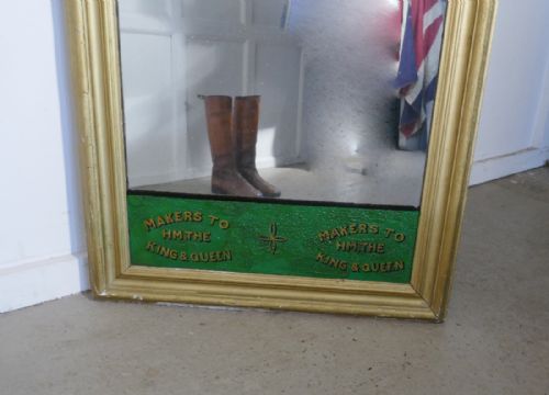 fig 1. Large Victorian Advertising Mirror, Fry’s Chocolate Over Mantle
