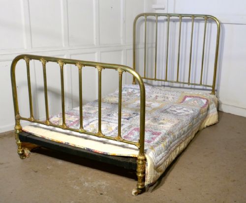 Superb Quality Victorian Brass Large Single Bed
