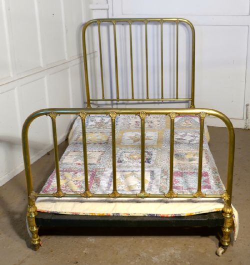 fig 2. Superb Quality Victorian Brass Large Single Bed