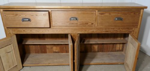 fig 4. Large Victorian Pine Farmhouse Kitchen Dresser Base,