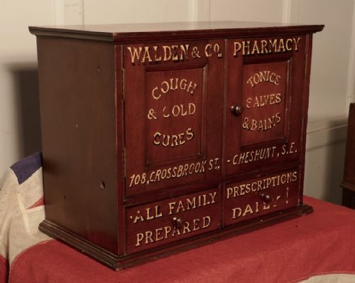 fig 1. Victorian Mahogany Chemist’s or Bathroom Cupboard