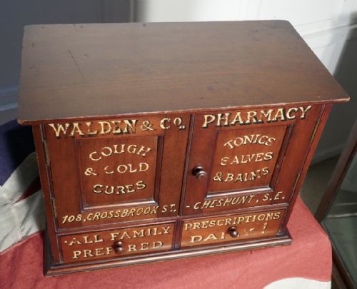fig 2. Victorian Mahogany Chemist’s or Bathroom Cupboard
