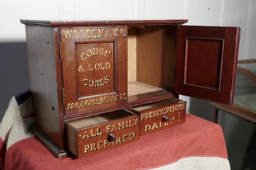 fig 3. Victorian Mahogany Chemist’s or Bathroom Cupboard