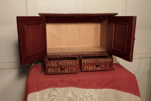 fig 4. Victorian Mahogany Chemist’s or Bathroom Cupboard