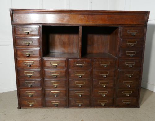 Large Mahogany Filing Cabinet by Shannon