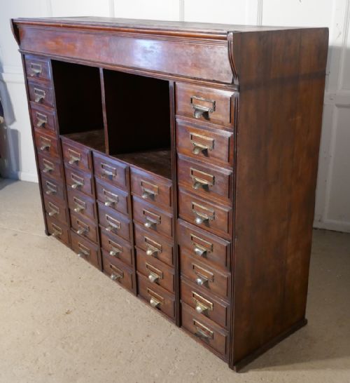 fig 1. Large Mahogany Filing Cabinet by Shannon