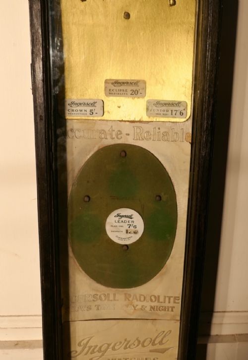 fig 2. Ingersoll Wall Hanging, Watch or Jewellery Shop Display Cabinet