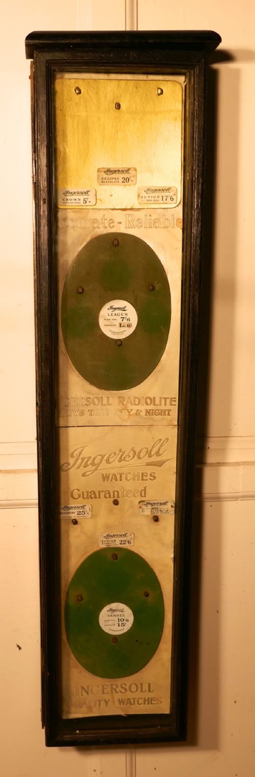 fig 3. Ingersoll Wall Hanging, Watch or Jewellery Shop Display Cabinet