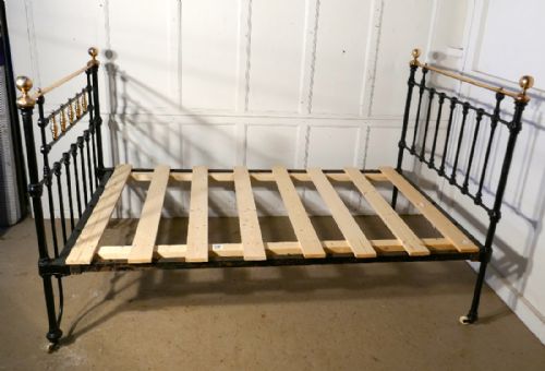 fig 2. Victorian Brass and Iron Small Double Bed