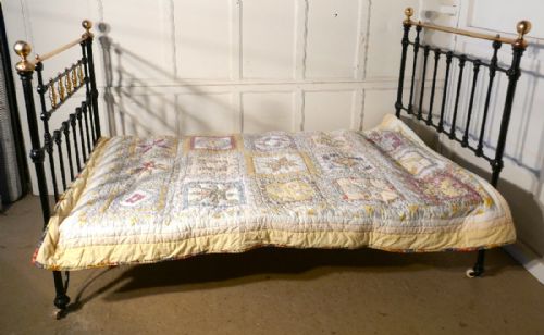 fig 3. Victorian Brass and Iron Small Double Bed