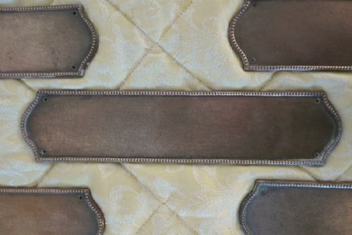 fig 2. A Large Set of 19th Century Copper Bronze Door Finger Plates 