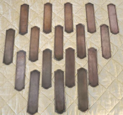 fig 3. A Large Set of 19th Century Copper Bronze Door Finger Plates 