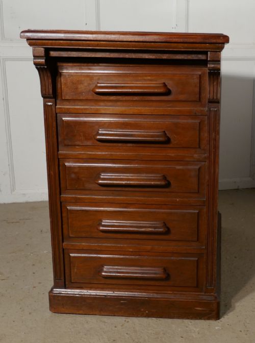 fig 3. Superb Metamorphic Mahogany Pedestal Filing Cabinet by Shanon