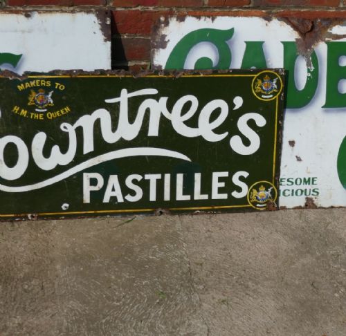 fig 3. Original Rowntree's Pastilles Enamel Sign