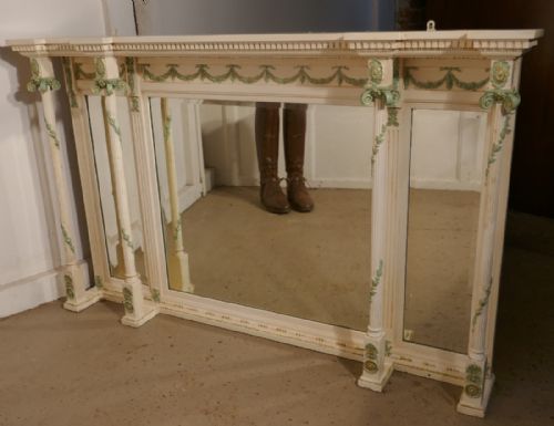 19th Century Painted Over-mantle