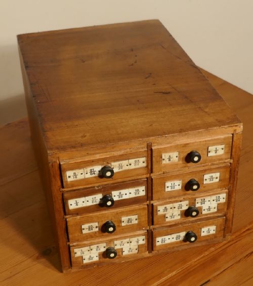 Walnut Engineers Filing Drawers, Collector Cabinet