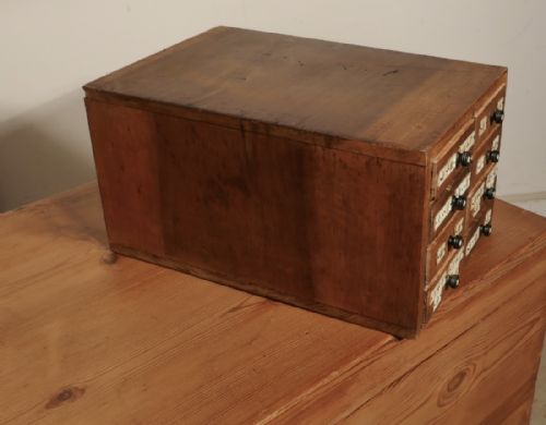 fig 2. Walnut Engineers Filing Drawers, Collector Cabinet