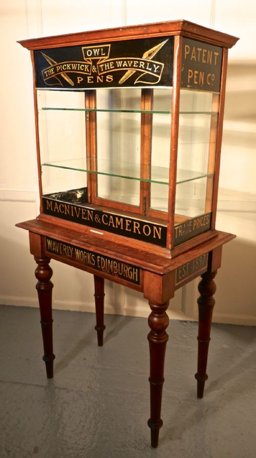 fig 2. Victorian Sign Painted Stationers Cupboard, Shop Display