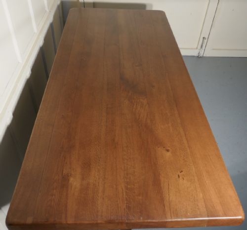 fig 2. A Large French Golden Oak Arts and Crafts Refectory Table