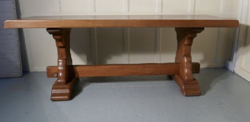fig 3. A Large French Golden Oak Arts and Crafts Refectory Table