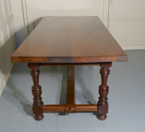 fig 1. Large French Country Oak Dining Table
