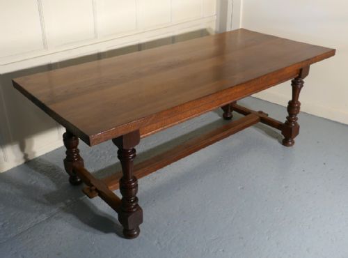 fig 2. Large French Country Oak Dining Table