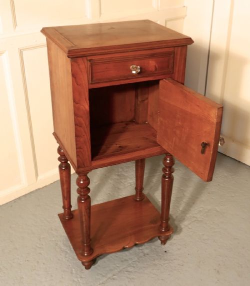 fig 2. French 19th Century Cherry Wood Bedside Cabinet