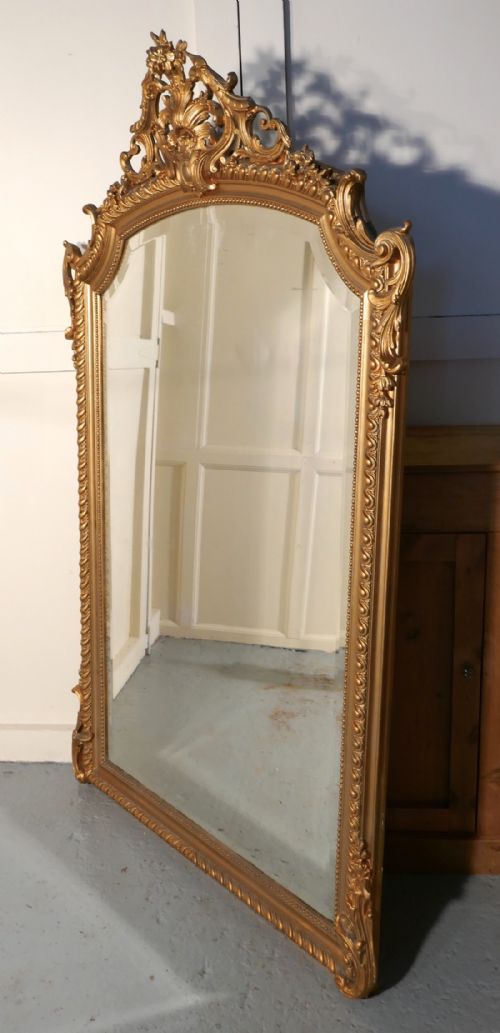 fig 1. A Large 19th Century French Gilt Wall Mirror