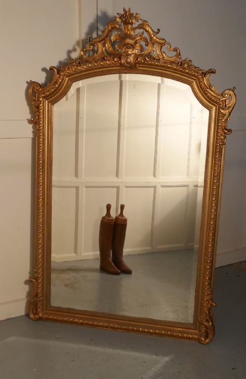 fig 4. A Large 19th Century French Gilt Wall Mirror