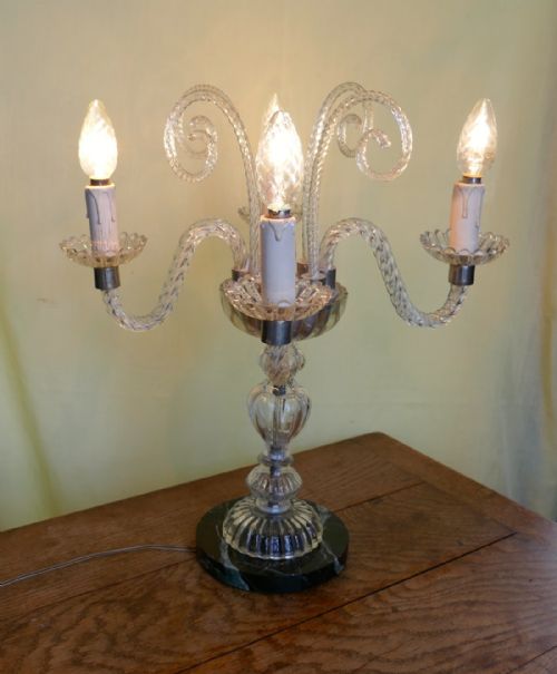 Murano Girandole Table Lamp Chandelier