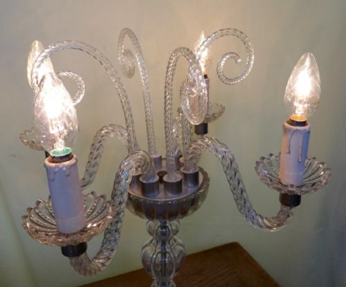 fig 3. Murano Girandole Table Lamp Chandelier