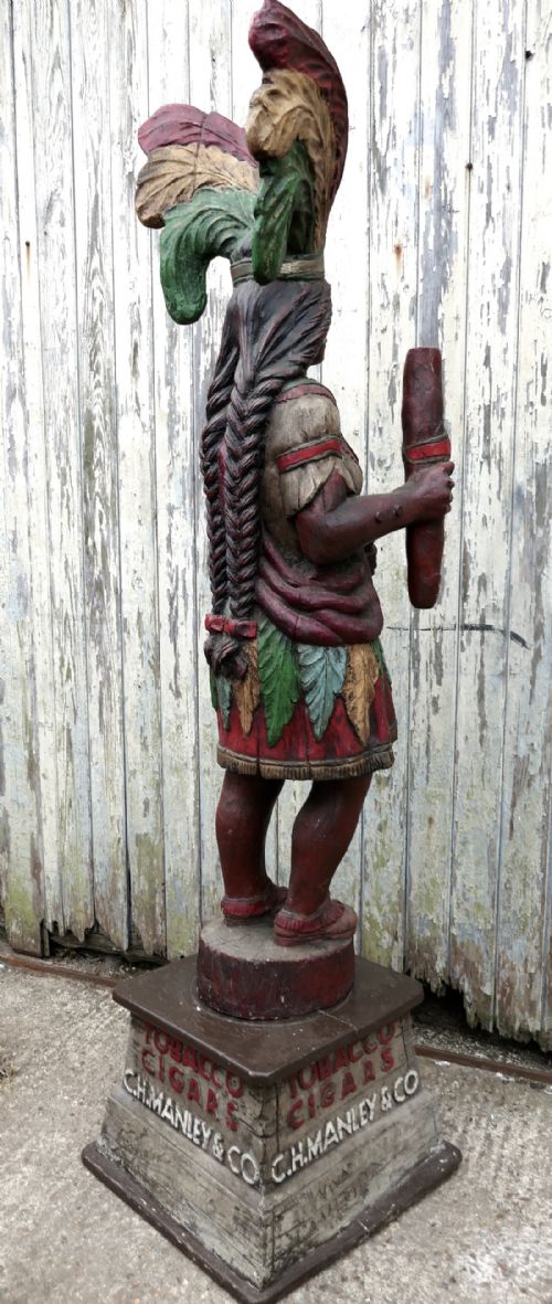 fig 2. A Life Size Cigar or Tobacco Shop Indian Princes Trade Sign