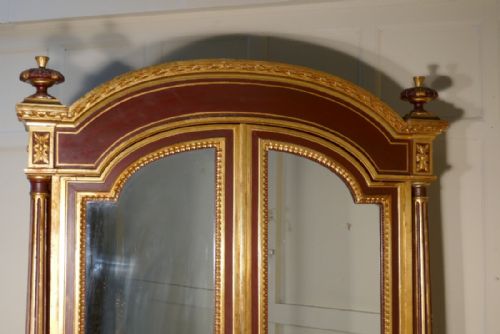 fig 2. A Glamorous French Art Deco Gold and Burgundy Armoire  