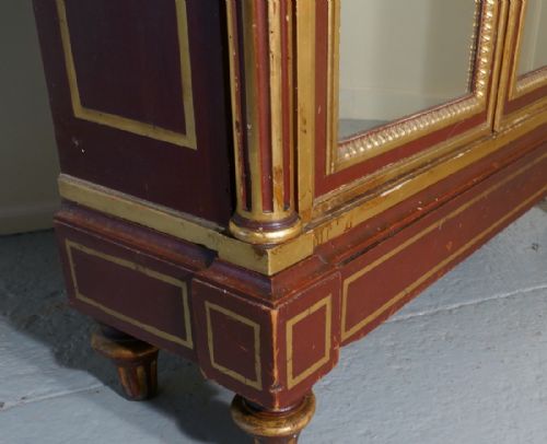 fig 3. A Glamorous French Art Deco Gold and Burgundy Armoire  
