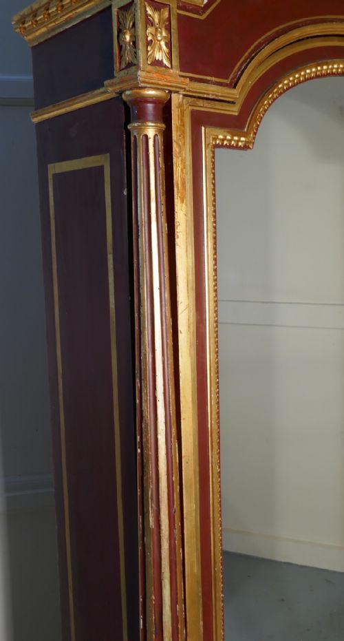 fig 5. A Glamorous French Art Deco Gold and Burgundy Armoire  