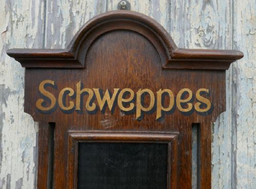 fig 2. Schweppes Oak Hotel Black Board or Menu Board