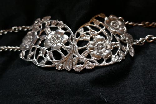 fig 1. Lovely Art Nouveau Silver Belt and Buckle