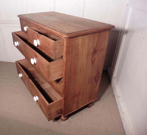 fig 1. Large Victorian Rustic Pine Chest of Drawers