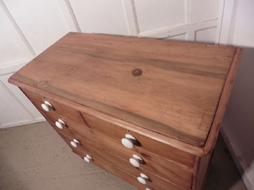 fig 2. Large Victorian Rustic Pine Chest of Drawers