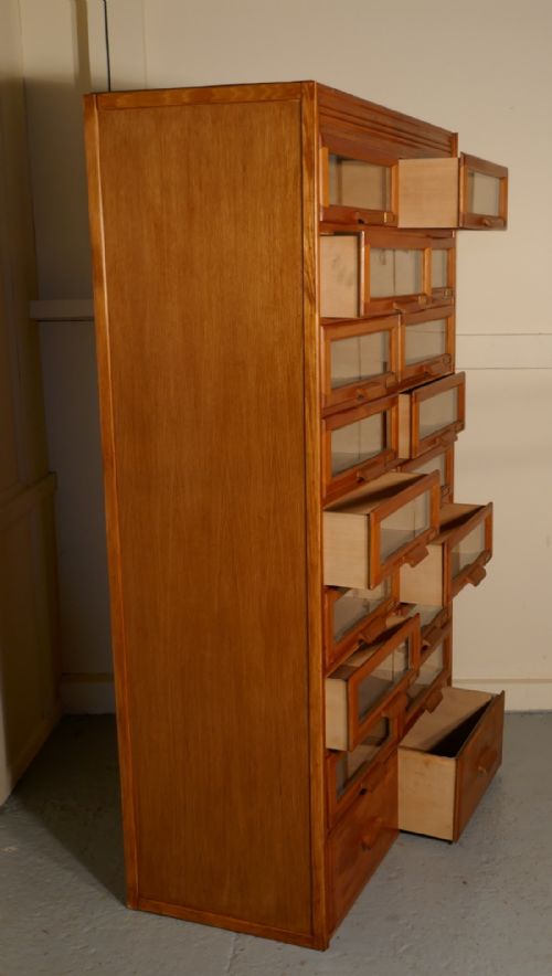 fig 1. Vintage Art Deco Haberdashery Cabinet,Shop Fitting