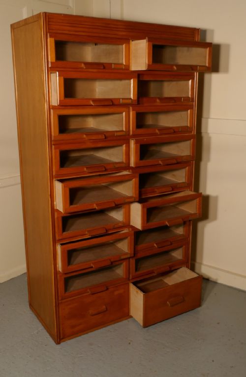 fig 2. Vintage Art Deco Haberdashery Cabinet,Shop Fitting