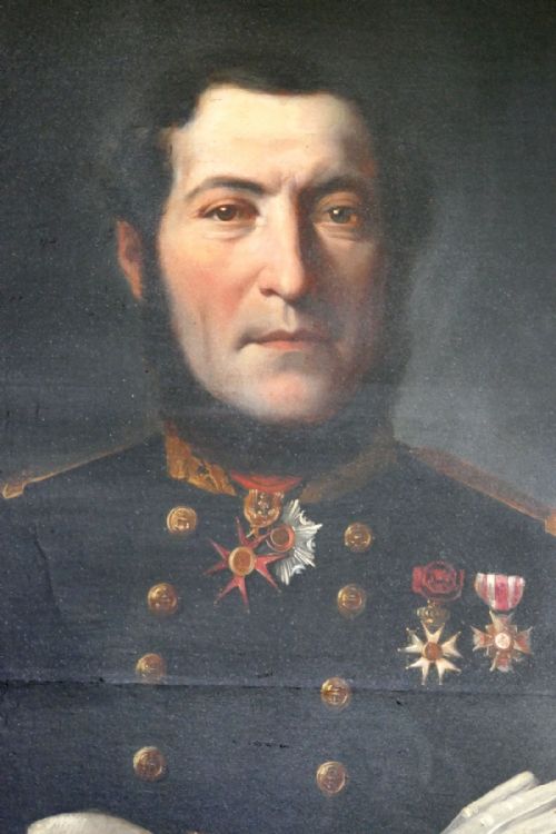 fig 1. Portrait of a French Naval Officer, Vice Admiral Thomasset