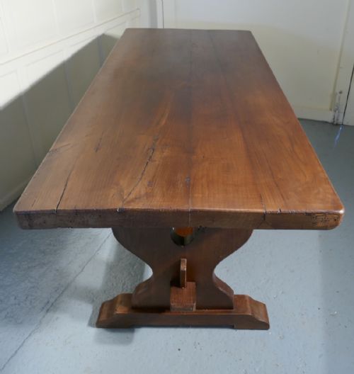 fig 1. French Rustic Oak Refectory Table, Table Monastère 