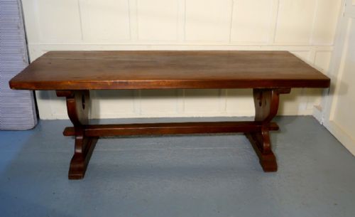 fig 2. French Rustic Oak Refectory Table, Table Monastère 