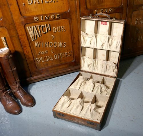 fig 1. Very Rare Shoe Case, Steamer Trunk for Shoes