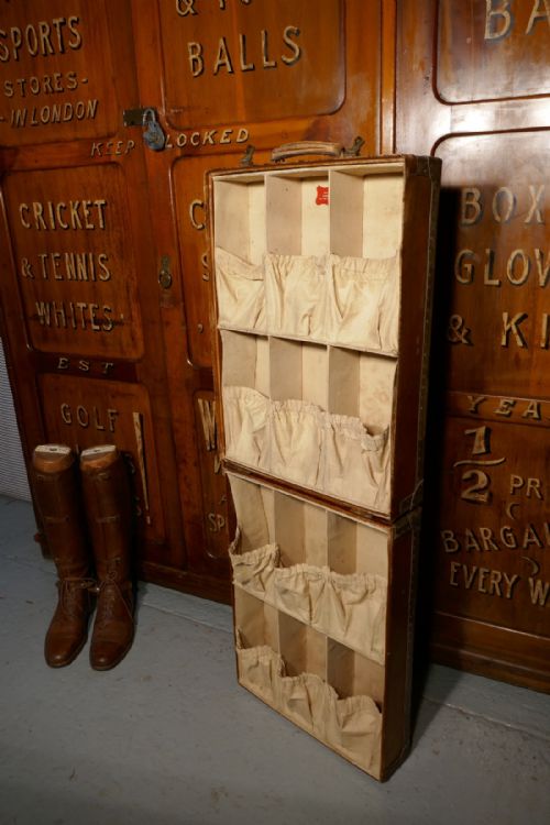 fig 3. Very Rare Shoe Case, Steamer Trunk for Shoes