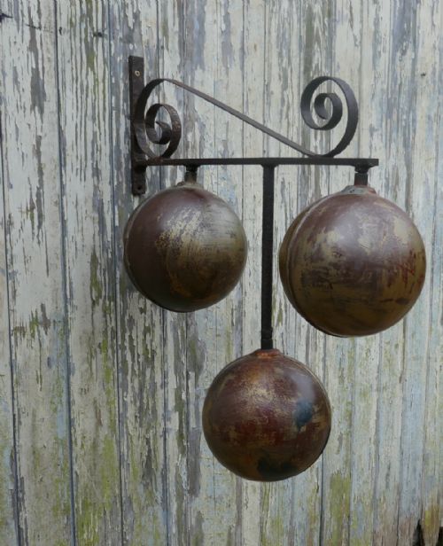 Old Pawn Broker’s Three Balls Trade Sign