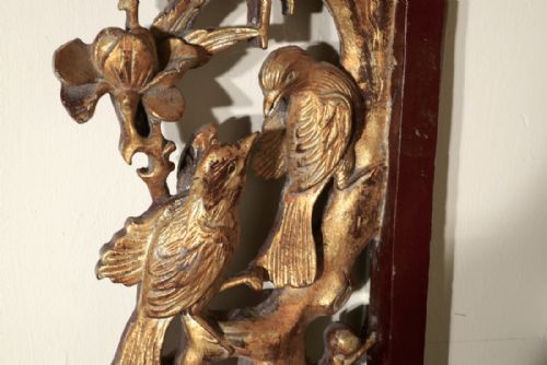 fig 2. Oriental Carved Screen, Archway Frame, Bordered Pelmet